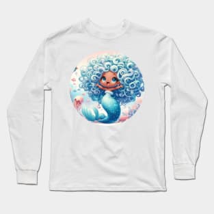 Little Mermaid Cute Character Under the Sea Long Sleeve T-Shirt